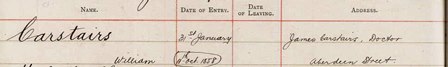 Enrolment Register Detail, 1871.